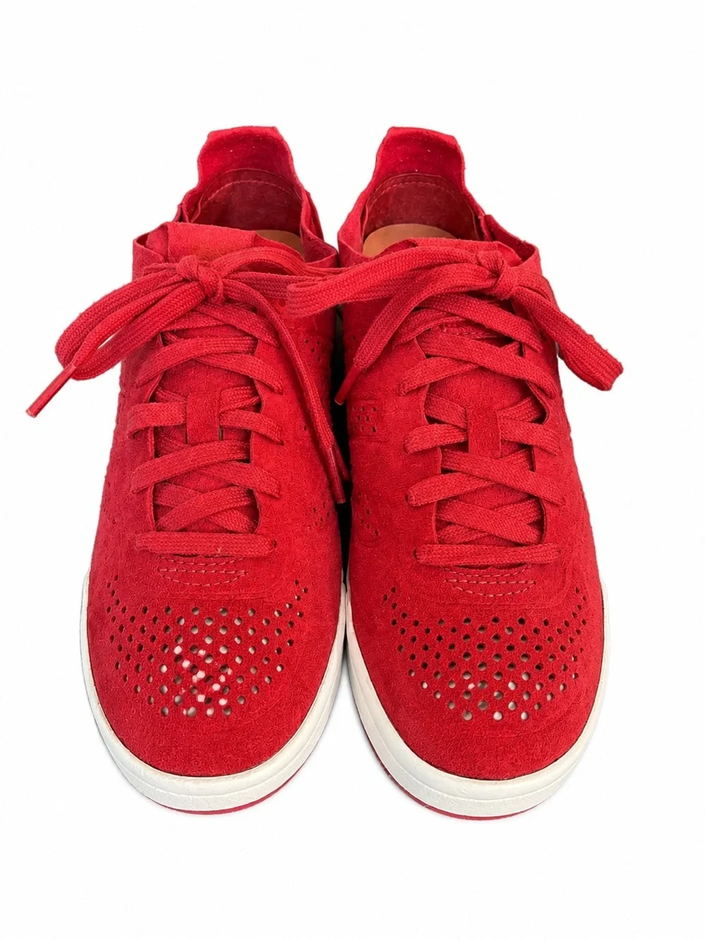 New Balance 1978 Sneakers – Women’s Size 8 – Red Suede with Vibram Sole